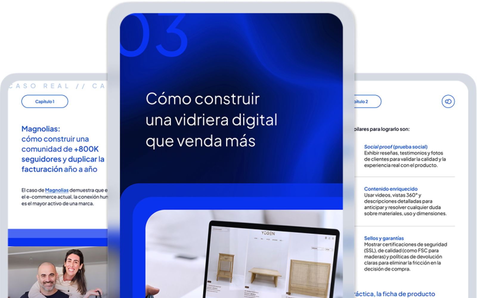 Preview visual del caso de recursos descargables
