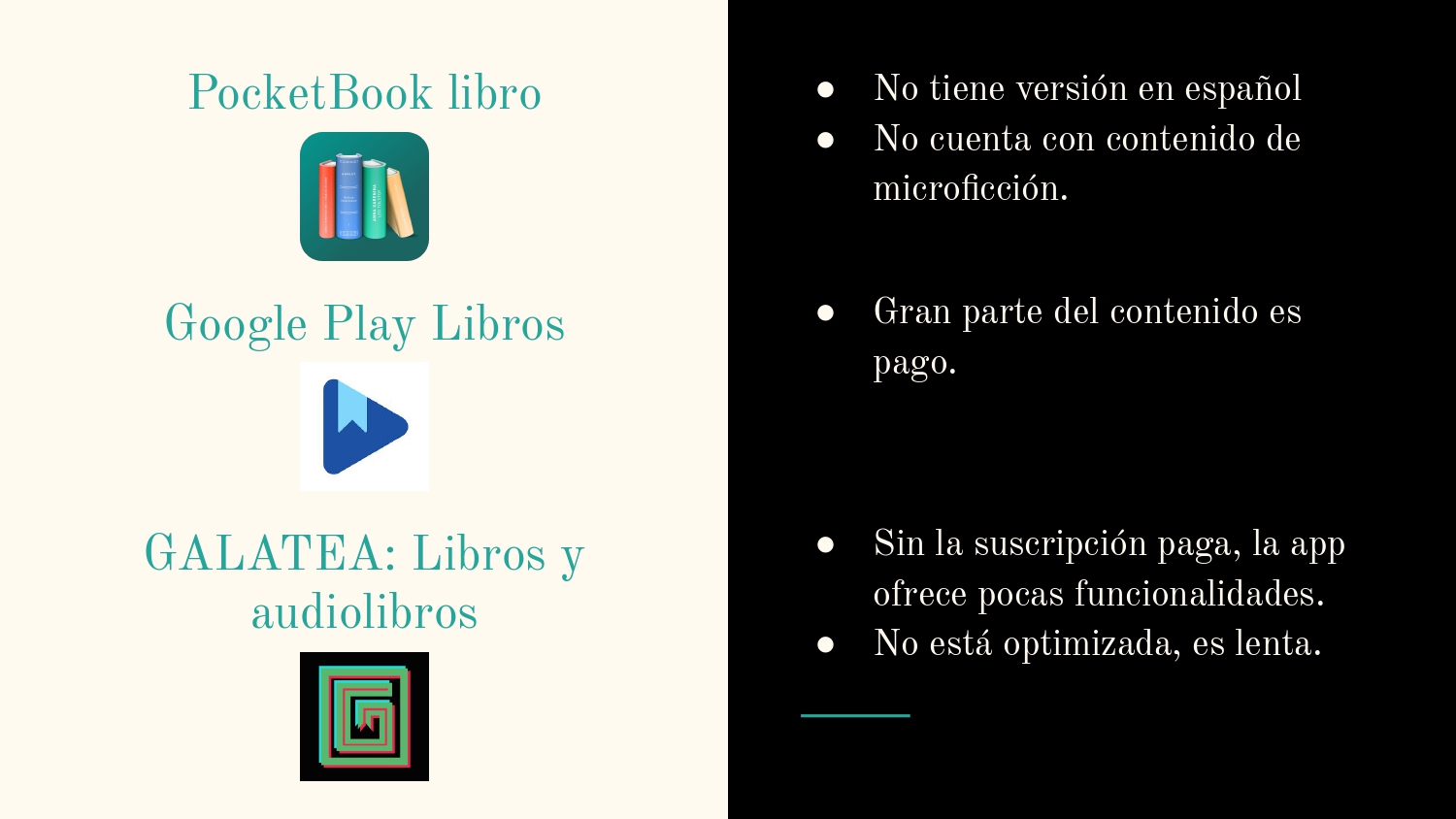 Página de benchmark de Ristretto con apps de lectura y oportunidades detectadas